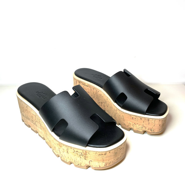 【HERMES(エルメス)】Eze 30(エズ30) プラットフォームサンダル