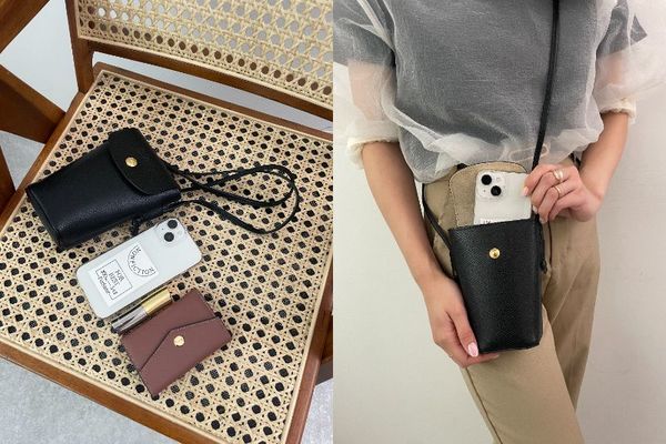 Longchampスマホショルダーサイズ感