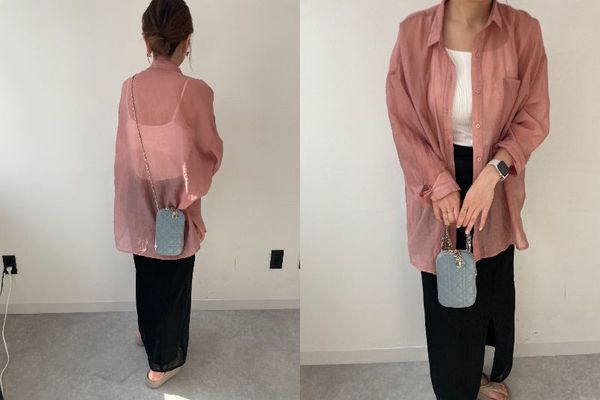 Diorのスマホショルダー着用画