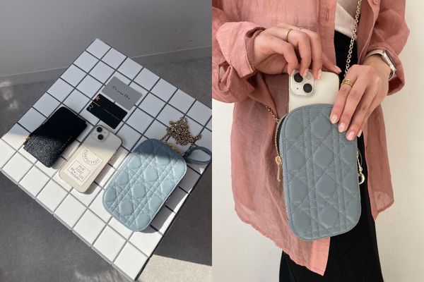 Diorスマホショルダーのサイズ感