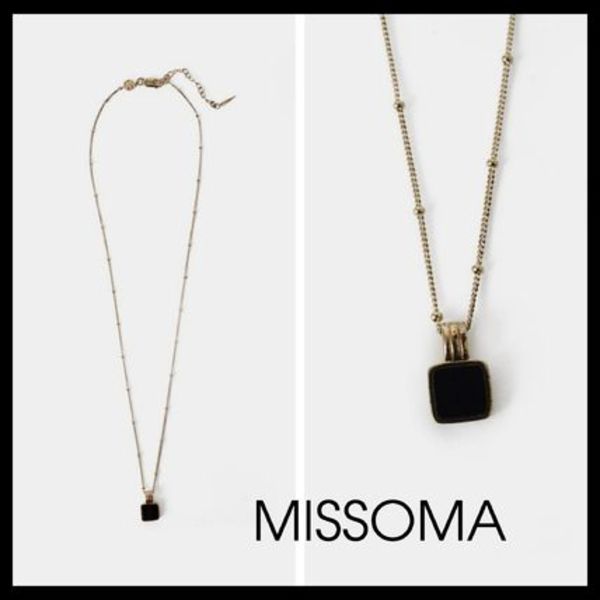 【MISSOMA】LUCY WILLIAMS SQUARE  GEMSTONE ネックレス