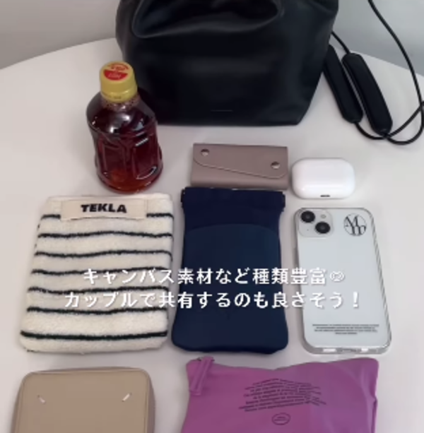 必需品がきれいに収まる&バッグの中が見やすい仕様!