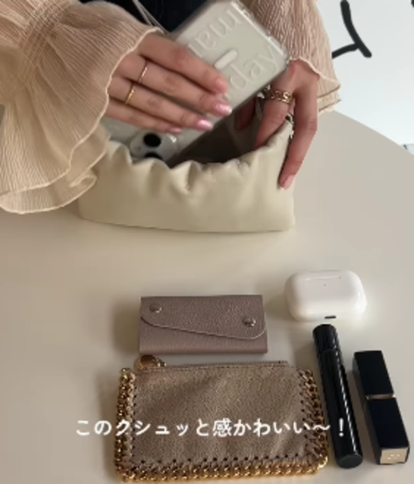 必需品をおしゃれに持ち運べるサイズ感!