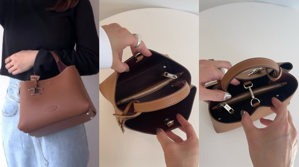 サイズ : 高さ17cm × 幅25cm × マチ14.5cm