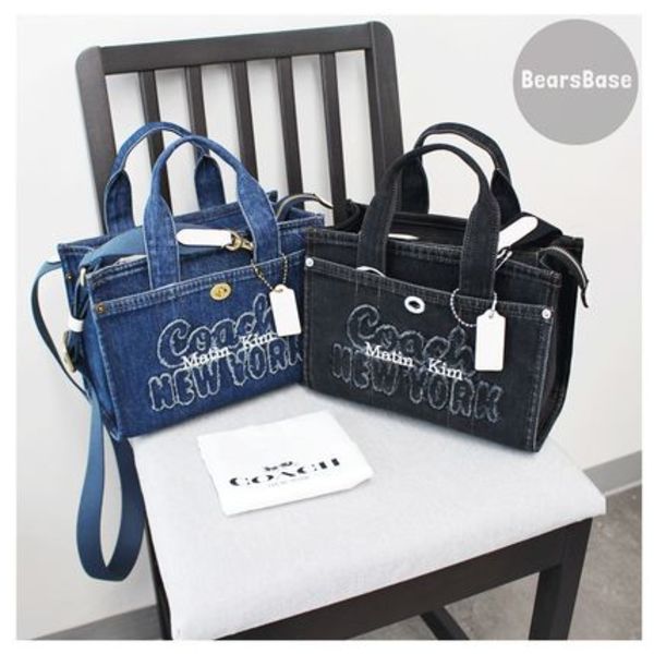 Matin Kim X Coach Denim Cargo Tote 26 5BNY008