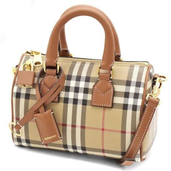 BURBERRY ボストンバッグ アーカイブベージュ レディース