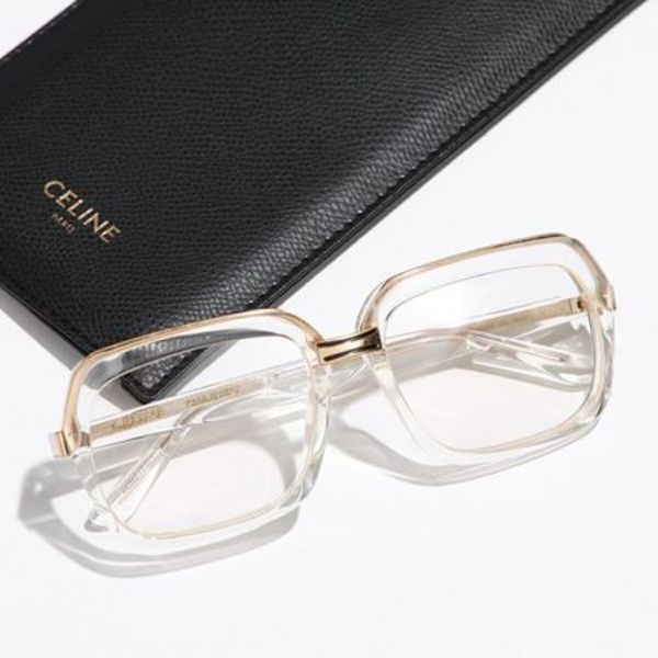 CELINE メガネ CL40050U スクエア型 ロゴ