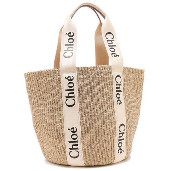 CHLOE かごバッグ ウッディ CHC22SS380G55