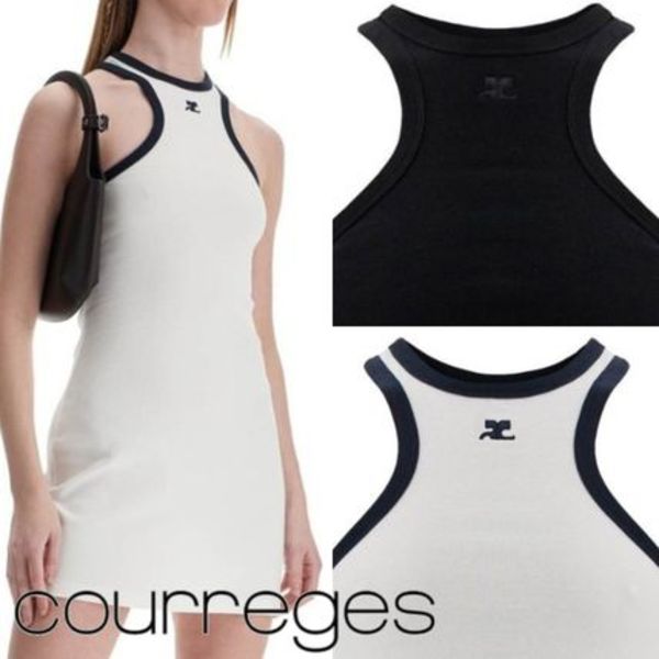 【数量限定SALE】【Courreges】クレージュ コットンミニドレス