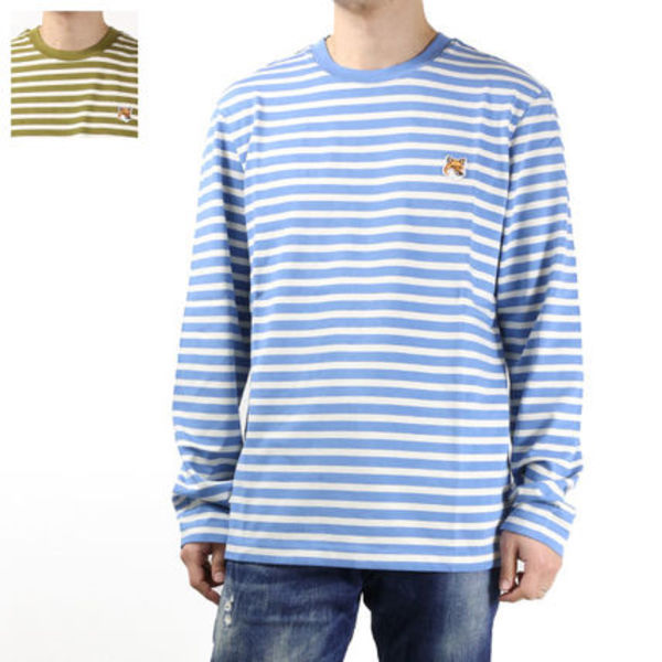 Maison Kitsune メゾンキツネ Tシャツ 長袖 クルーネック メンズ