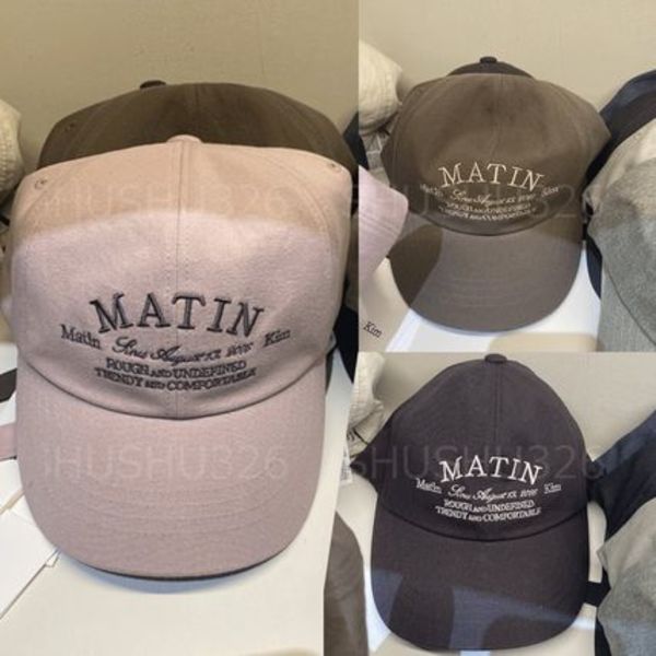 ★Matin Kim★LETTERING FLAT BRIM CAP
