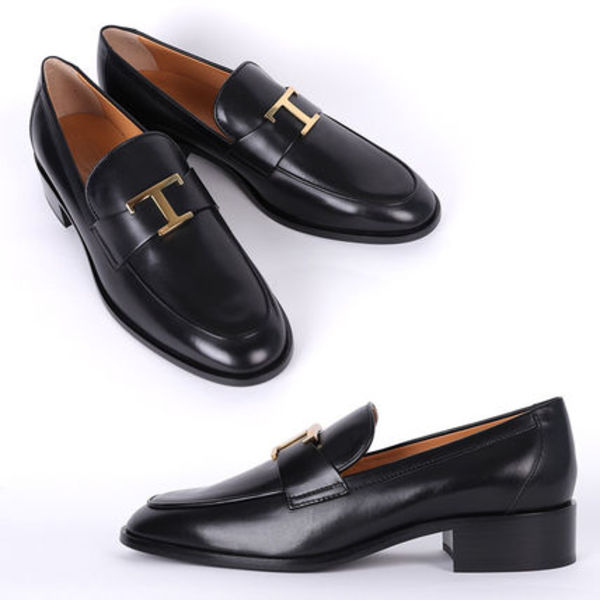 関税負担なし☆TOD'S トッズ  T タイムレス レザー ローファー