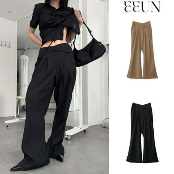 【EEUN】Cross Button Slacks