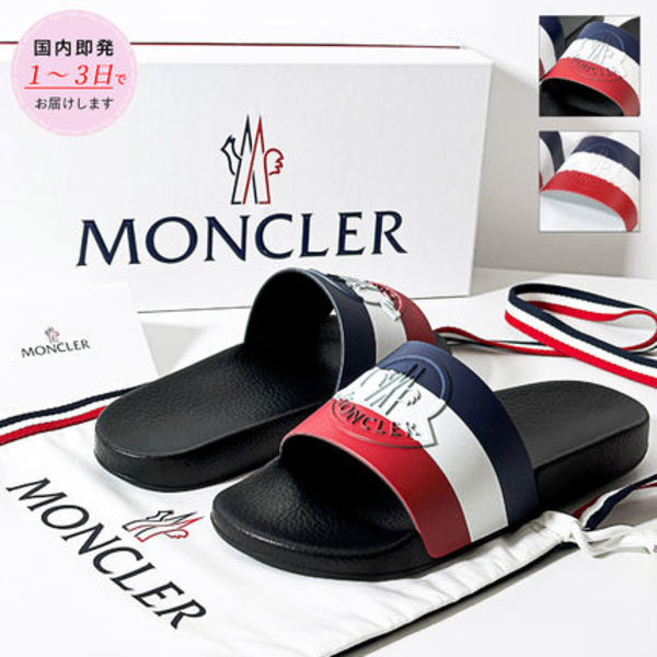 MONCLER トリコロール BASILE サンダル 4C00020 01A49