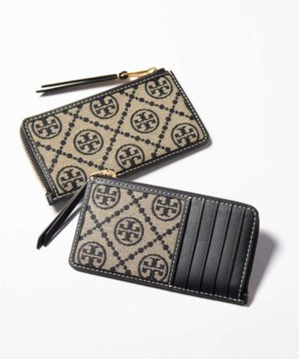 TORY BURCH T Monogram Zip Card Case 158858 カードケース
