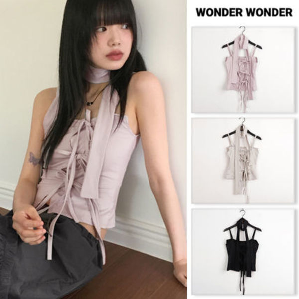 【WONDER WONDER】[Murflerset] Balletcore Ribbon Tube Top