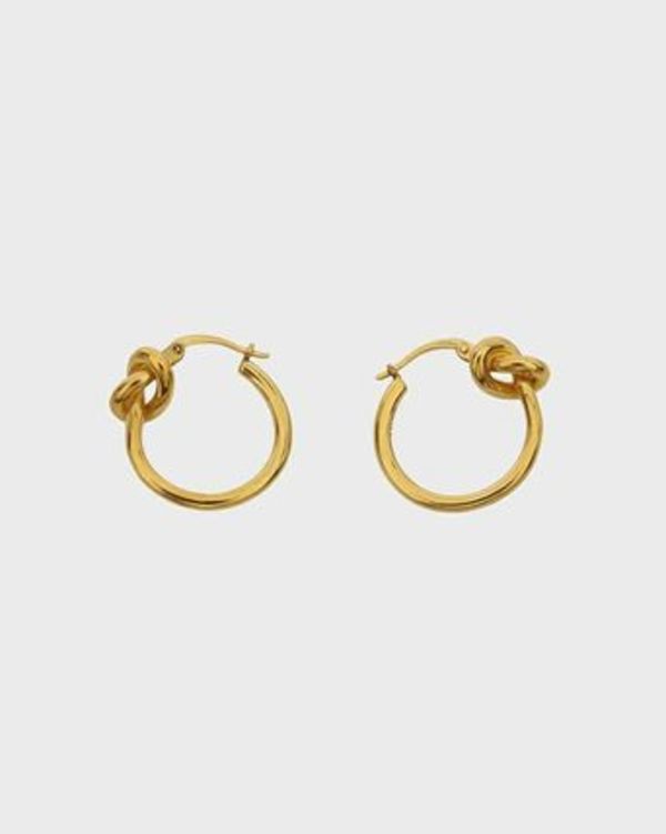 CELINE ノット スモールフープ ピアス