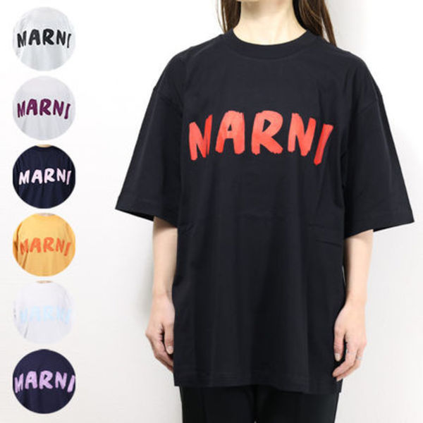 MARNI マルニ ロゴTシャツ 半袖 クルーネック オーバーサイズ