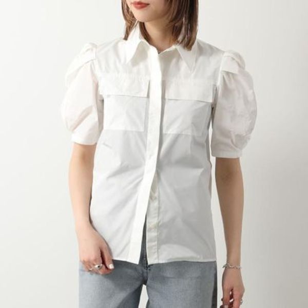 MSGM シャツ MDE23 半袖 パフスリーブ