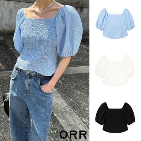 ORR Puff Square Neck Blouse