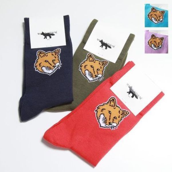MAISON KITSUNE ソックス FOX HEAD SOCKS フォックスヘッド