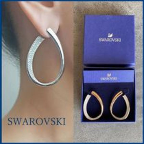 【Swarovski】Exist フープピアス 5636490/ 5636960