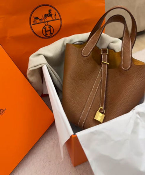 【HERMES】ピコタンロックPM/ゴールド/ゴールド金具