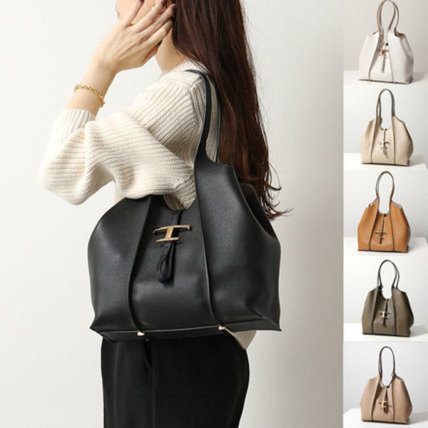 TODS トートバッグ XBWTSBA0200Q8E レザー ポーチ付き