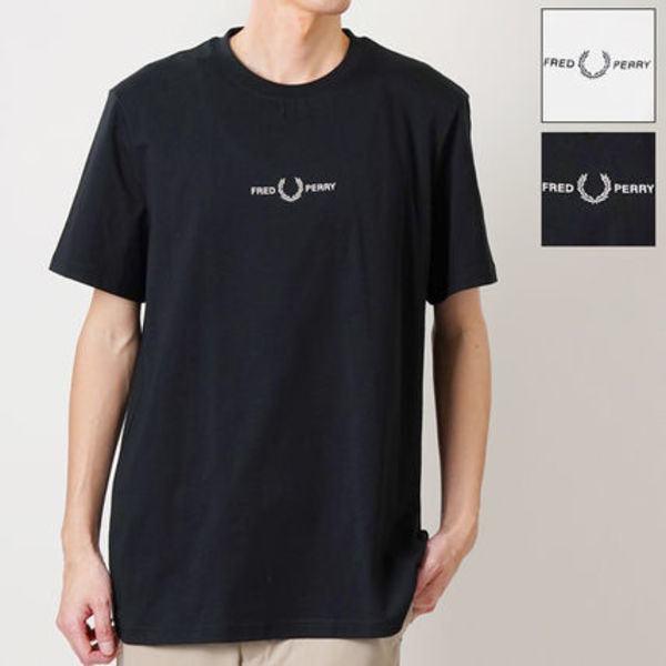 国内発送 フレッドペリー 半袖Tシャツ EMBROIDERED M4580