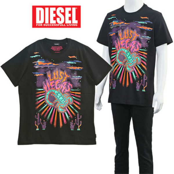 ディーゼル Tシャツ S8V9-0EADQ T-JOE-SG-900 ブラック