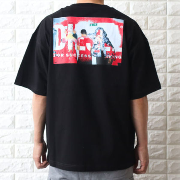 ディーゼル DIESEL オーバーサイズ Tシャツ 背面デザインロゴ