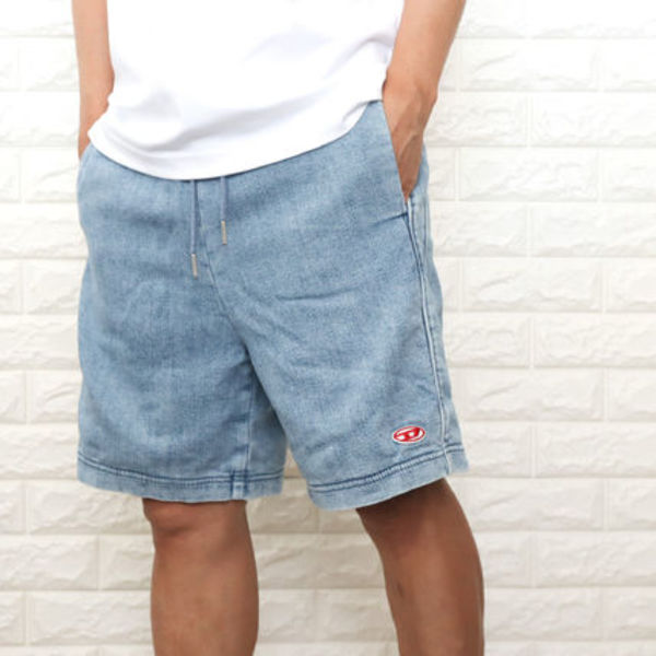 DIESEL ディーゼル D-Boxy Track Denim ハーフパンツ 短パン