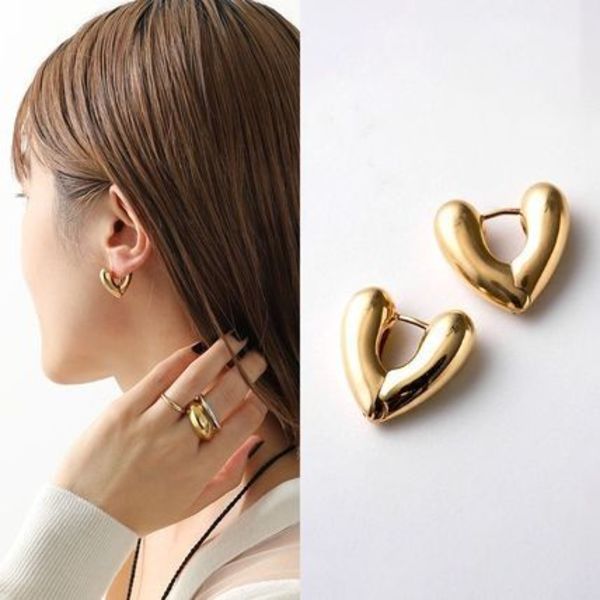 ANNIKA INEZ ピアス Heart Hoops Sml E926-SML