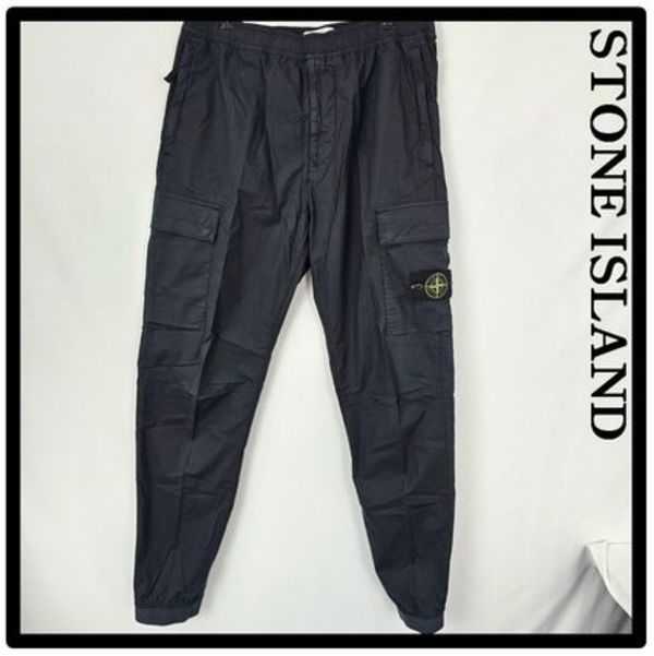 ★関税込★STONE ISLAND★カーゴパンツ★NAVY★