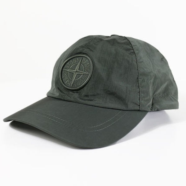 STONE ISLAND ベースボールキャップ ナイロン 9100995S0076