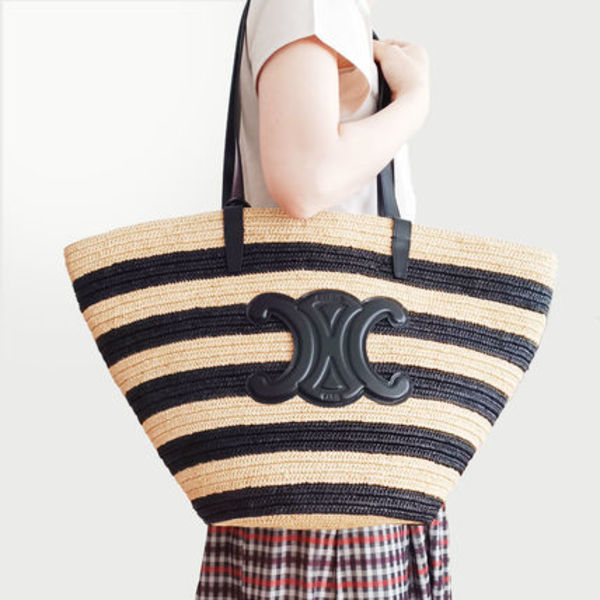 CELINE  ストライプ クーファン CELINE クラシック パニエ