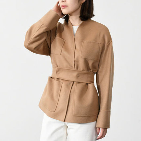 【国内即発】Max Mara Studio ノーカラージャケット ERICA