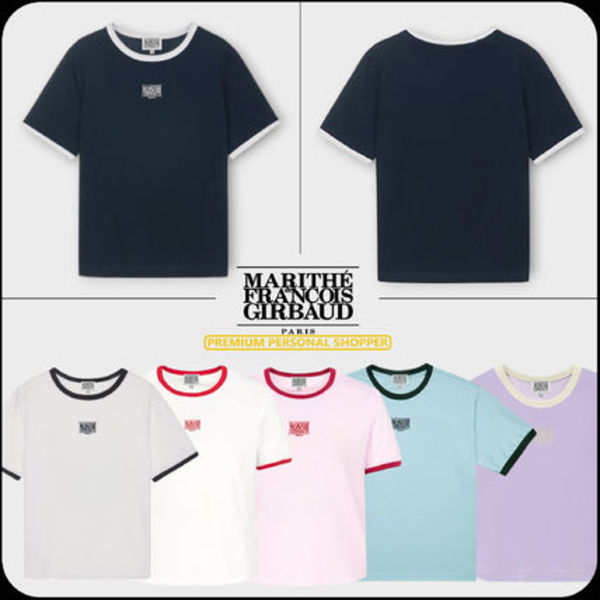 [MARITHE]★25SS★韓国人気★W CLASSIC LOGO RINGER TEE
