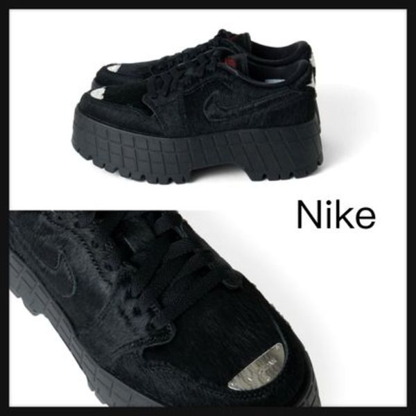 【Nike】Air Jordan 1 Brooklyn Low 厚底 スニーカー レザー 2色