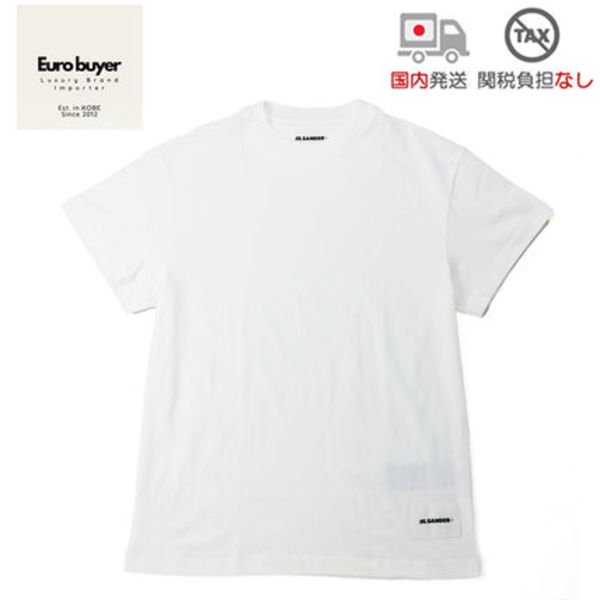 【国内発送】JILSANDER 裾ロゴ Tシャツ 1枚 J47GC0001 ホワイト