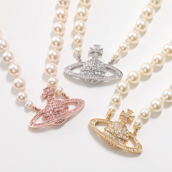 Vivienne Westwood ネックレス ONE ROW PEARL BASRELIEF