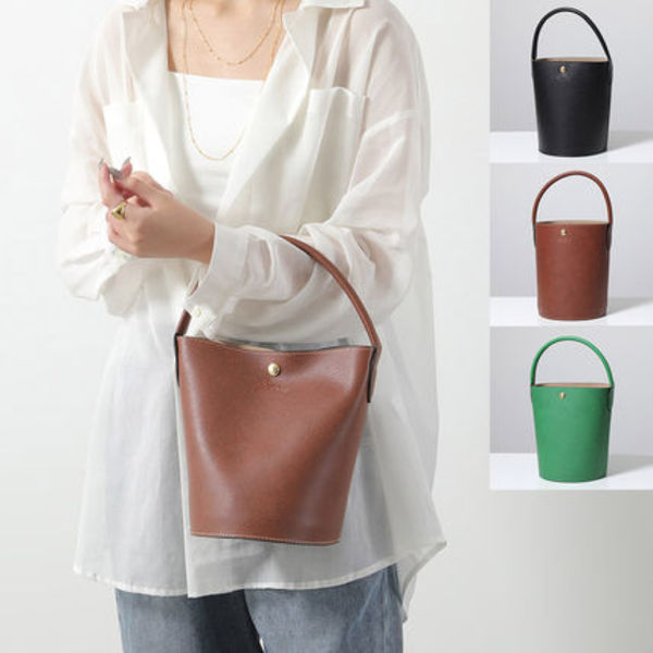 Longchamp バケットバッグ CUIR DE RUSSIE EPURE M 10161 HYZ