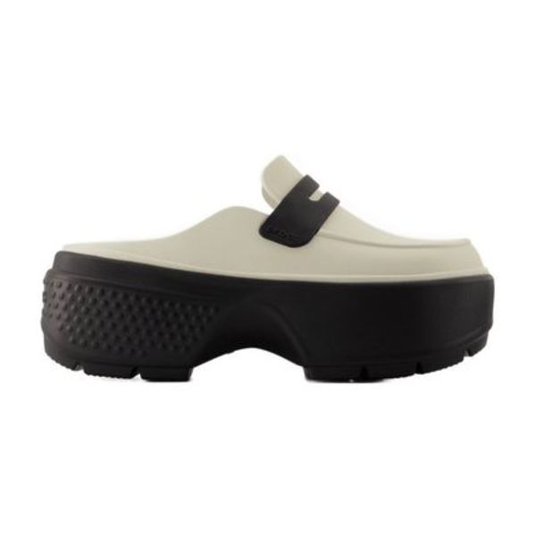 【関税込み】Stomp Mules - Crocs - Synthetic - Linen Black