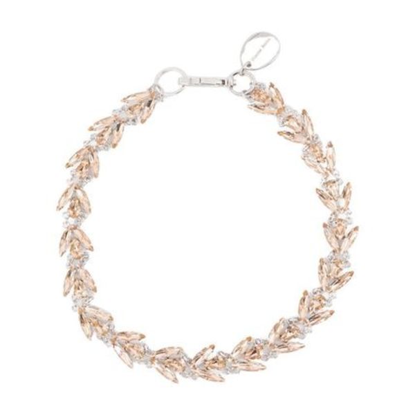 Crystal Floret Necklace - Simone Rocha - Brass - Pink