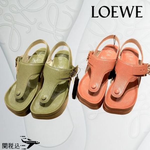 LOEWE ロエベ EASE イーズ FLATFORM ミュール Sandals サンダル
