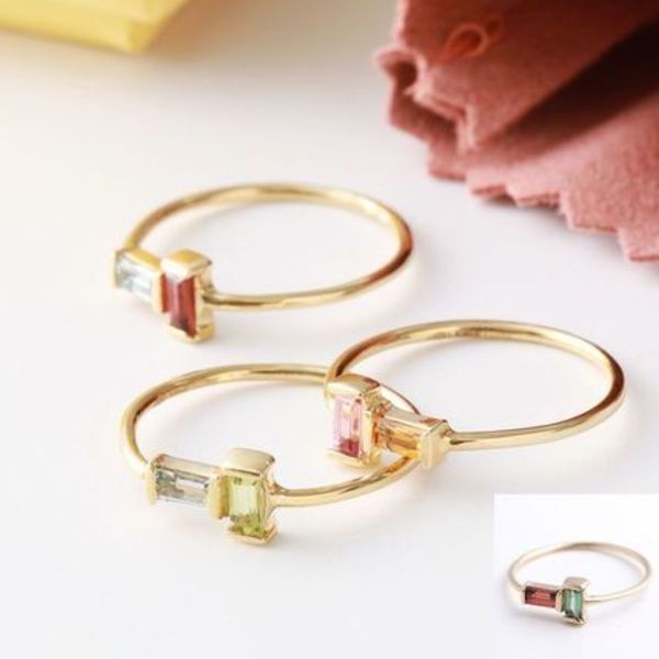 ALIITA リング TU Y YO BAGUETTE RING ストーン