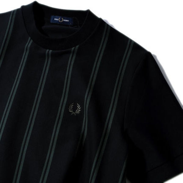 即発 フレッドペリー ストライプTシャツ M9868半袖 日本未入荷