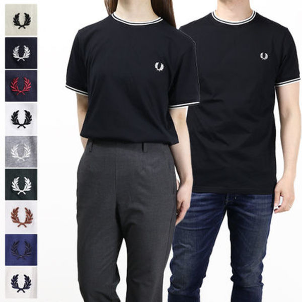 FRED PERRY Tシャツ 半袖 メンズ レディース クルーネック M1588