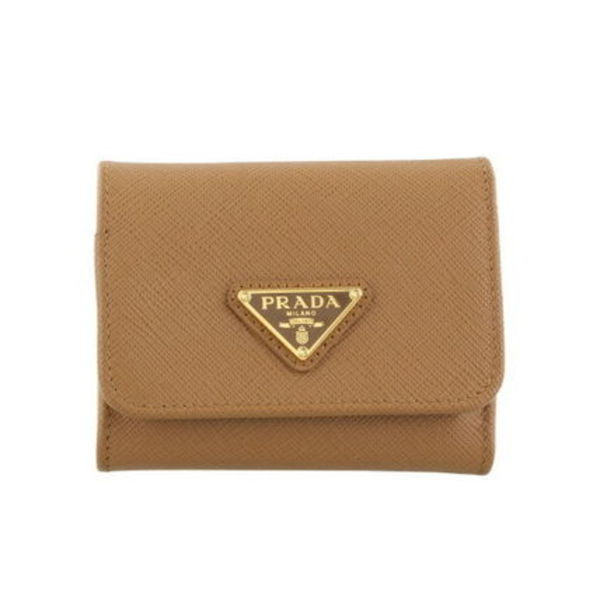 【国内発送】 PRADA レディース 三つ折り財布 コンパクト財布