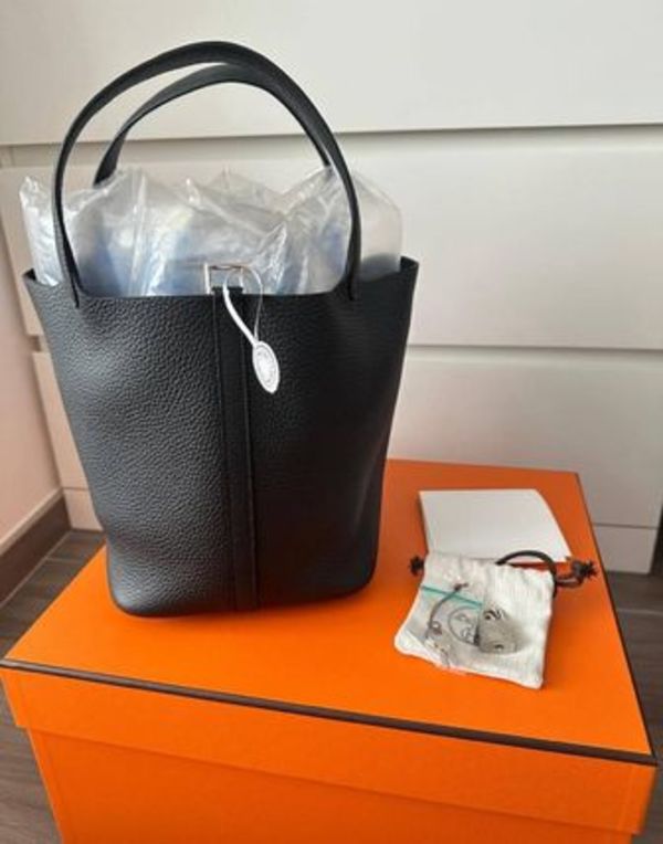 【HERMES】ピコタンロックMM/ノワール/シルバー金具